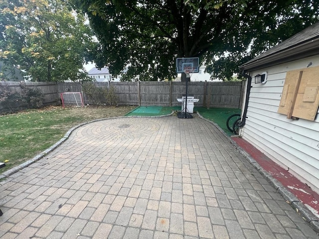 view of patio / terrace featuring a fenced backyard