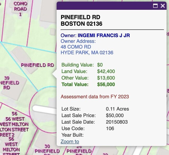 0 Pinefield Rd, Boston, MA 02136