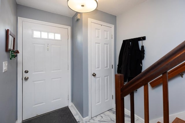 1102 Foxwood Cir Unit 1102, Peabody, MA 01960 - entryway featuring baseboards and light marble finish flooring