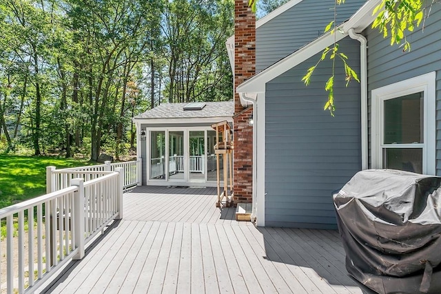 6 Candida Ln, Acton, MA 01720 - wooden deck featuring a grill