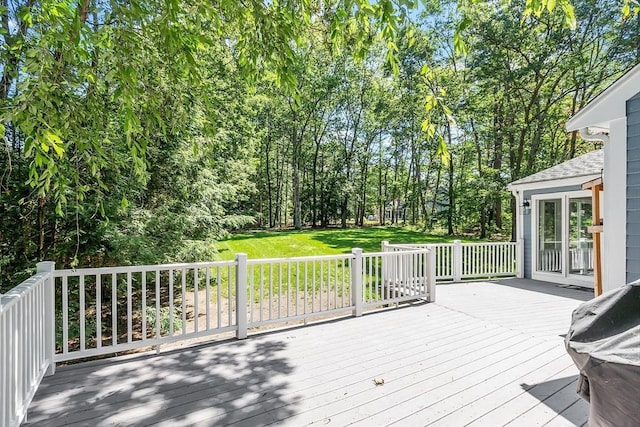 6 Candida Ln, Acton, MA 01720 - wooden deck with a grill