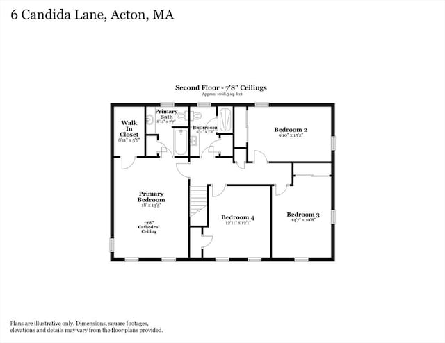 6 Candida Ln, Acton, MA 01720 - view of property floor plan