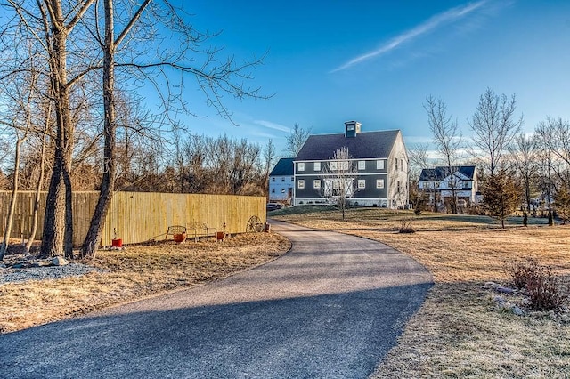 exterior space featuring driveway