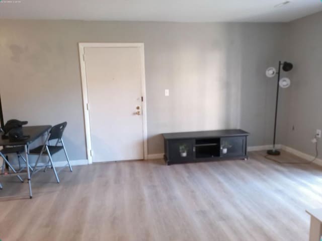 interior space featuring light wood-type flooring