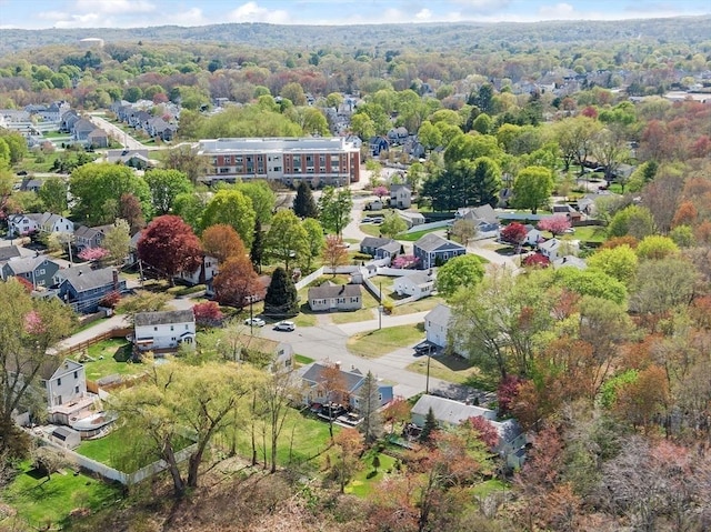 bird's eye view featuring a residential view