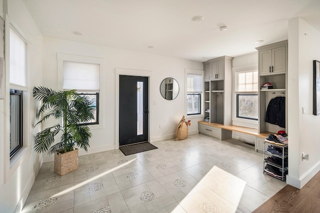 interior space featuring light wood-type flooring