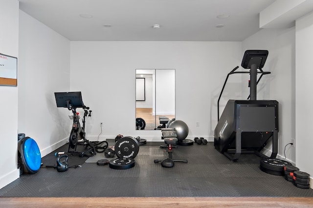 view of exercise room