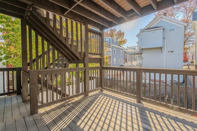 view of wooden terrace