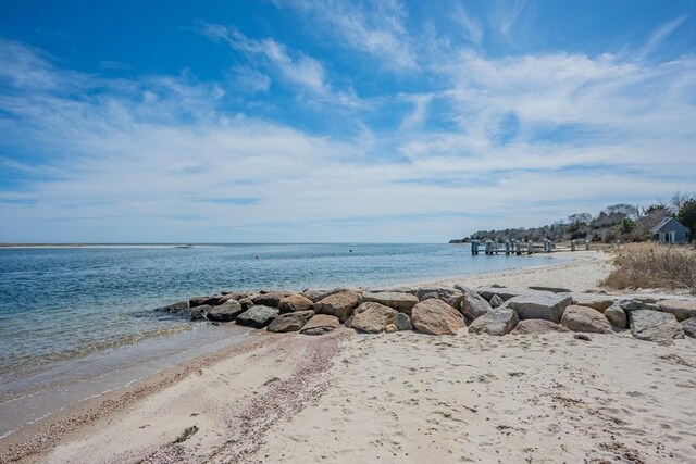 25 Charlotte Ave, Barnstable, MA 02635 - property view of water featuring a view of the beach