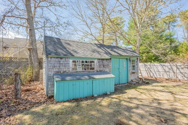25 Charlotte Ave, Barnstable, MA 02635 - view of shed featuring fence