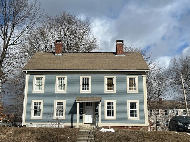 view of colonial home