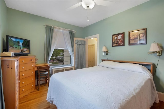14 Cottage St, Whitman, MA 02382 - bedroom featuring wood finished floors and ceiling fan