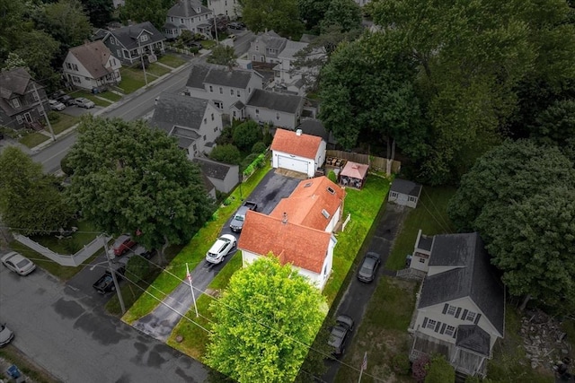 14 Cottage St, Whitman, MA 02382 - aerial perspective of suburban area