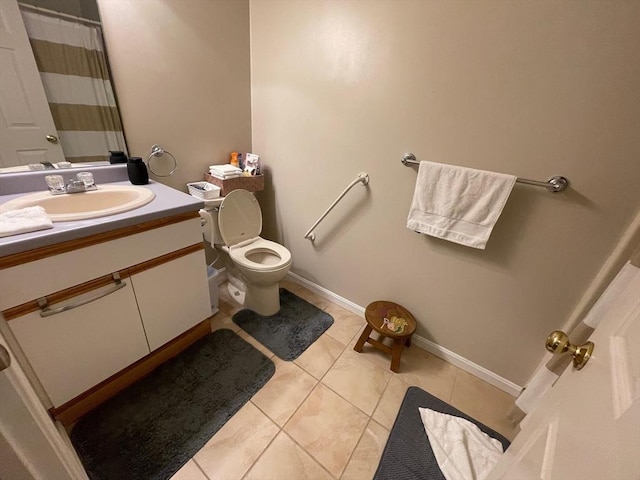 13 Dallas Dr Unit 308, Dracut, MA 01826 - bathroom with vanity, tile patterned flooring, and curtained shower