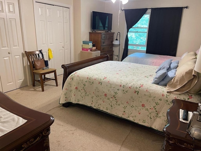 13 Dallas Dr Unit 308, Dracut, MA 01826 - bedroom with carpet floors and two closets