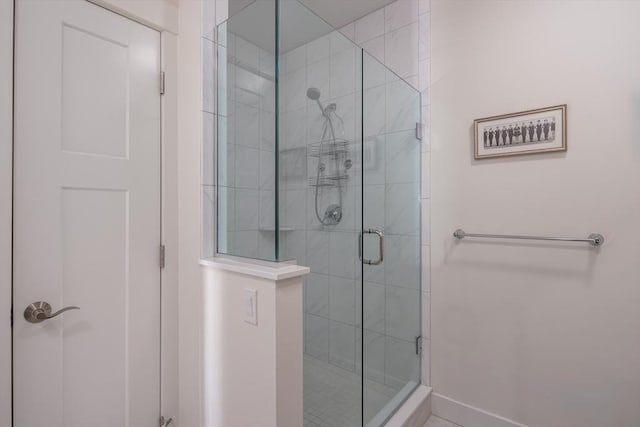 bathroom with walk in shower