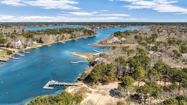 67 Whippoorwill Cir, Mashpee, MA 02649 - bird's eye view of a nearby body of water