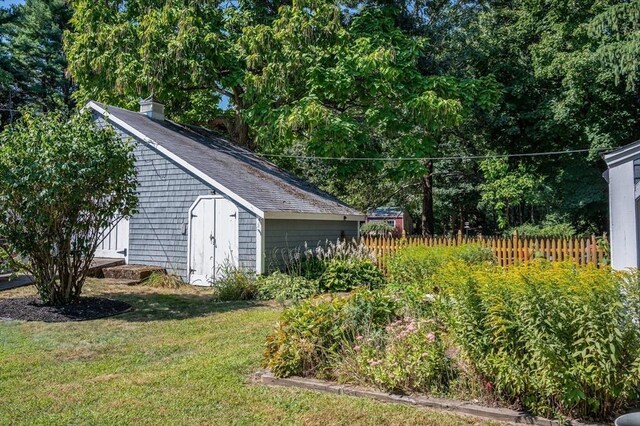 203 Pond St, Weymouth, MA 02190 - view of yard with an outdoor structure