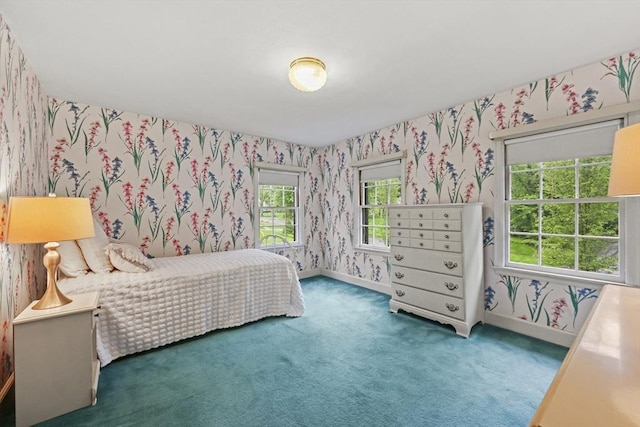 84 Englewood Rd, Longmeadow, MA 01106 - bedroom with wallpapered walls, carpet, and baseboards