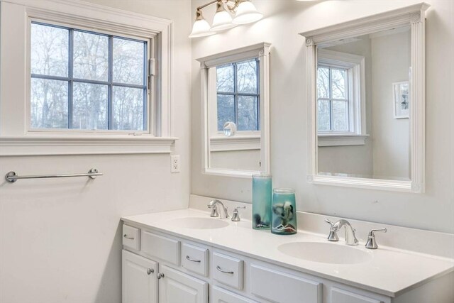 bathroom with vanity