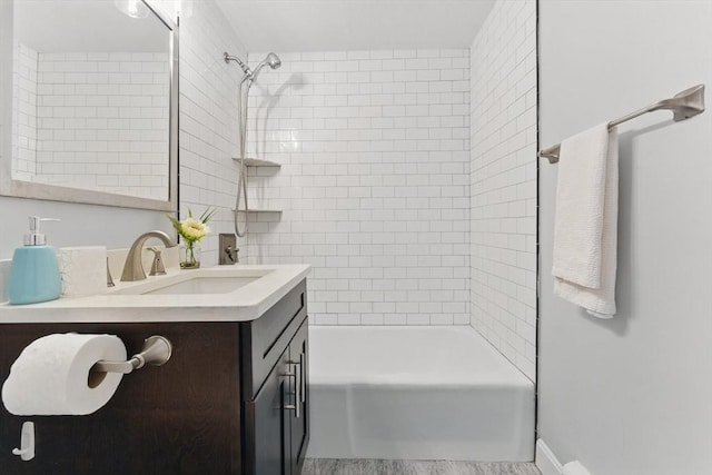 12 Riverside St Unit 1-3, Watertown, MA 02472 - bathroom with vanity and  shower combination