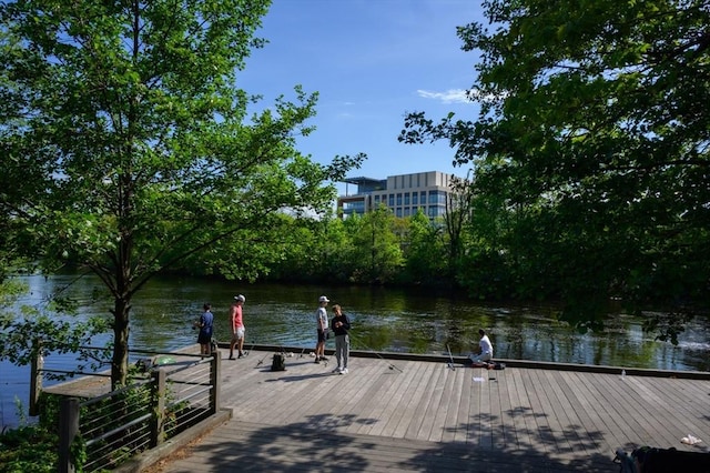 12 Riverside St Unit 1-3, Watertown, MA 02472 - dock featuring a water view