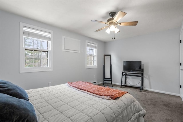 47 Plantation Rd Unit 47, Oxford, MA 01540 - carpeted bedroom with baseboards and ceiling fan