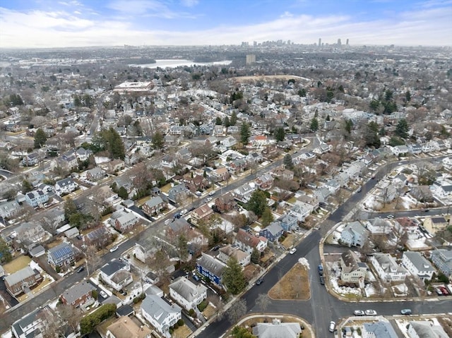 aerial view featuring a residential view