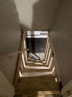view of stairway