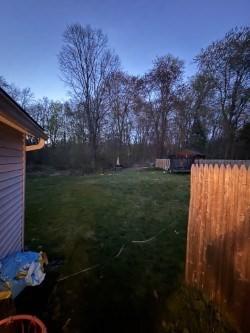 view of grassy yard