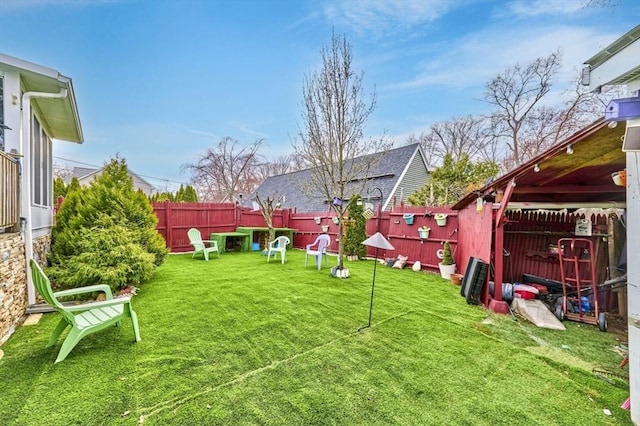 55 Friendship St, Billerica, MA 01821 - view of yard with a fenced backyard