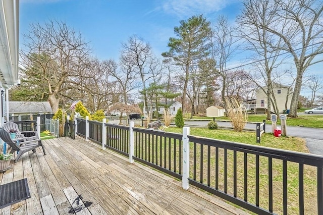 55 Friendship St, Billerica, MA 01821 - deck featuring a yard and a residential view