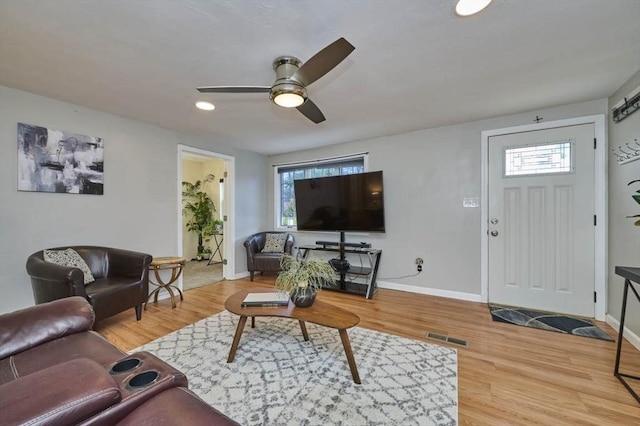 55 Friendship St, Billerica, MA 01821 - living area featuring a ceiling fan, baseboards, and a wealth of natural light