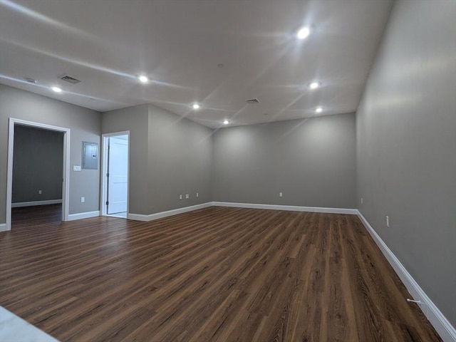 13 Nahant St Unit 2B, Lynn, MA 01902 - spare room with dark wood-style floors, baseboards, and recessed lighting