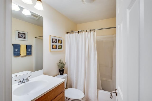 11 Alice Mullens Way Unit 11, Plymouth, MA 02360 - full bathroom with vanity, toilet, and shower / bath combo with shower curtain