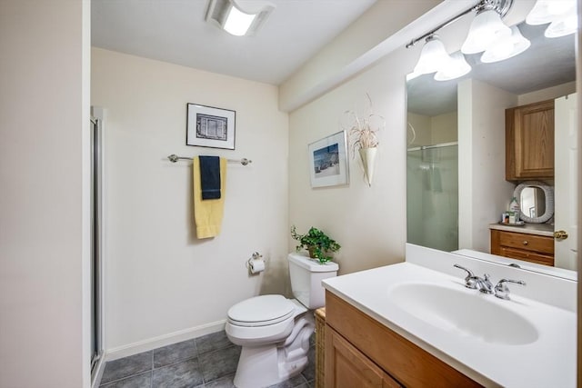 11 Alice Mullens Way Unit 11, Plymouth, MA 02360 - full bathroom with a shower stall, vanity, toilet, and baseboards
