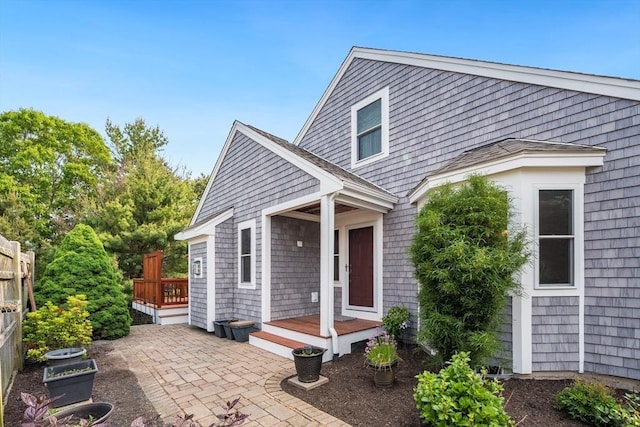 11 Alice Mullens Way Unit 11, Plymouth, MA 02360 - view of front of property with a deck and a patio area