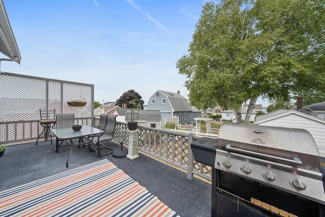 20 Harlem Rd, Weymouth, MA 02191 - view of patio with grilling area and a residential view