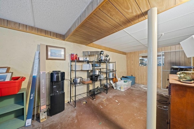 20 Harlem Rd, Weymouth, MA 02191 - finished basement featuring a textured wall and wooden walls
