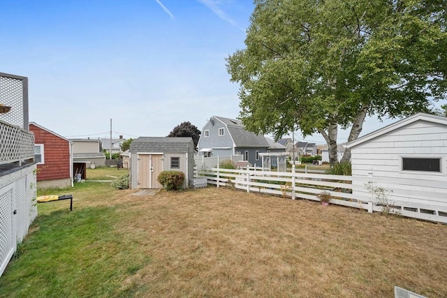 20 Harlem Rd, Weymouth, MA 02191 - view of yard featuring a storage unit, an outbuilding, and a residential view