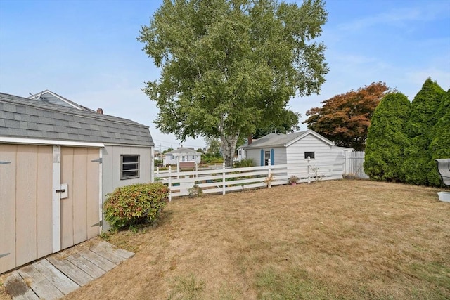 20 Harlem Rd, Weymouth, MA 02191 - view of yard featuring a shed and an outbuilding