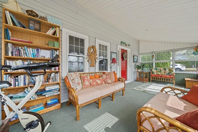 20 Harlem Rd, Weymouth, MA 02191 - sunroom featuring lofted ceiling