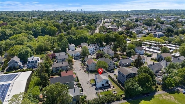 3 Centre St, Waltham, MA 02453 - aerial overview of property's location featuring nearby suburban area