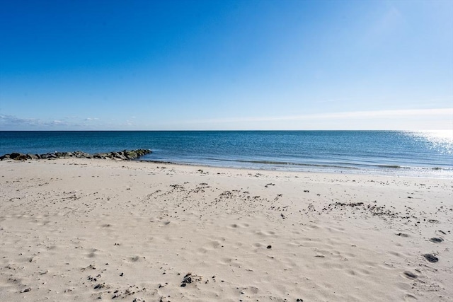 water view featuring a beach view