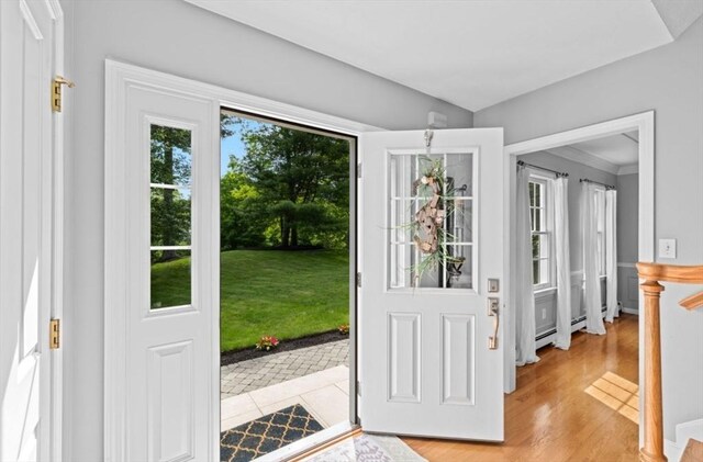 7 Paddock Way, Marshfield, MA 02050 - entrance foyer with light wood-style floors