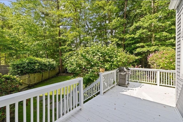 7 Paddock Way, Marshfield, MA 02050 - wooden deck with a grill