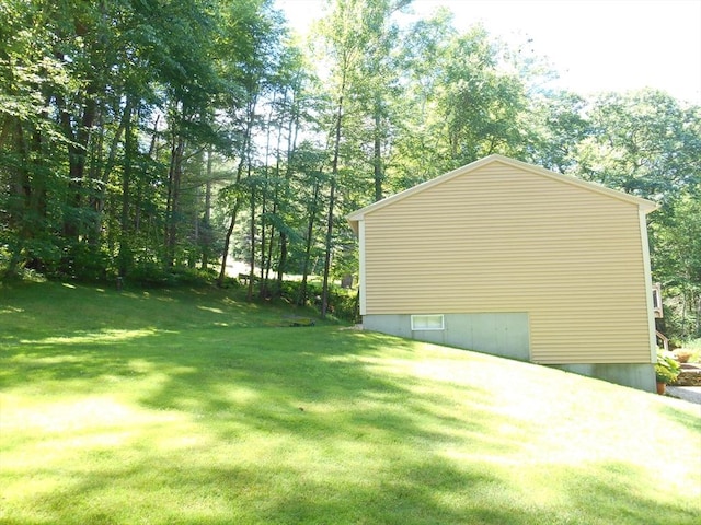 951 Dana Rd, Barre, MA 01005 - view of side of property with a yard and view of wooded area