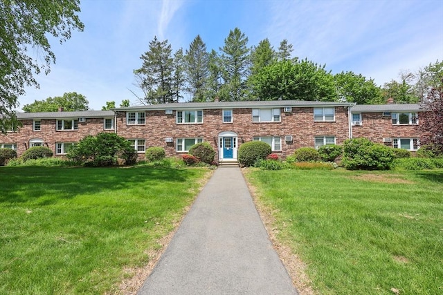 3 Myles Standish Dr Unit 8, Haverhill, MA 01835 - view of front of property with a front yard and brick siding
