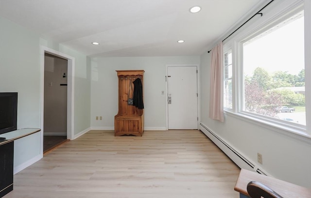 3 Myles Standish Dr Unit 8, Haverhill, MA 01835 - foyer entrance with light wood-style floors, recessed lighting, and baseboards