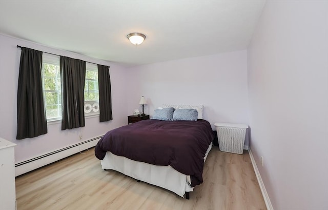 3 Myles Standish Dr Unit 8, Haverhill, MA 01835 - bedroom with a baseboard radiator, light wood finished floors, and baseboards